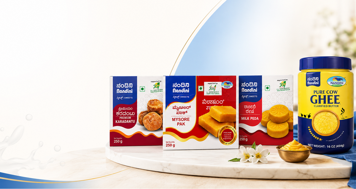 Nandini dairy — trusted by millions, now on your shelf
